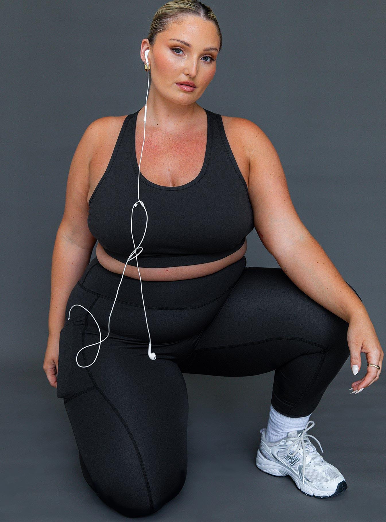 Achieve Activewear Leggings Black Curve Product Image