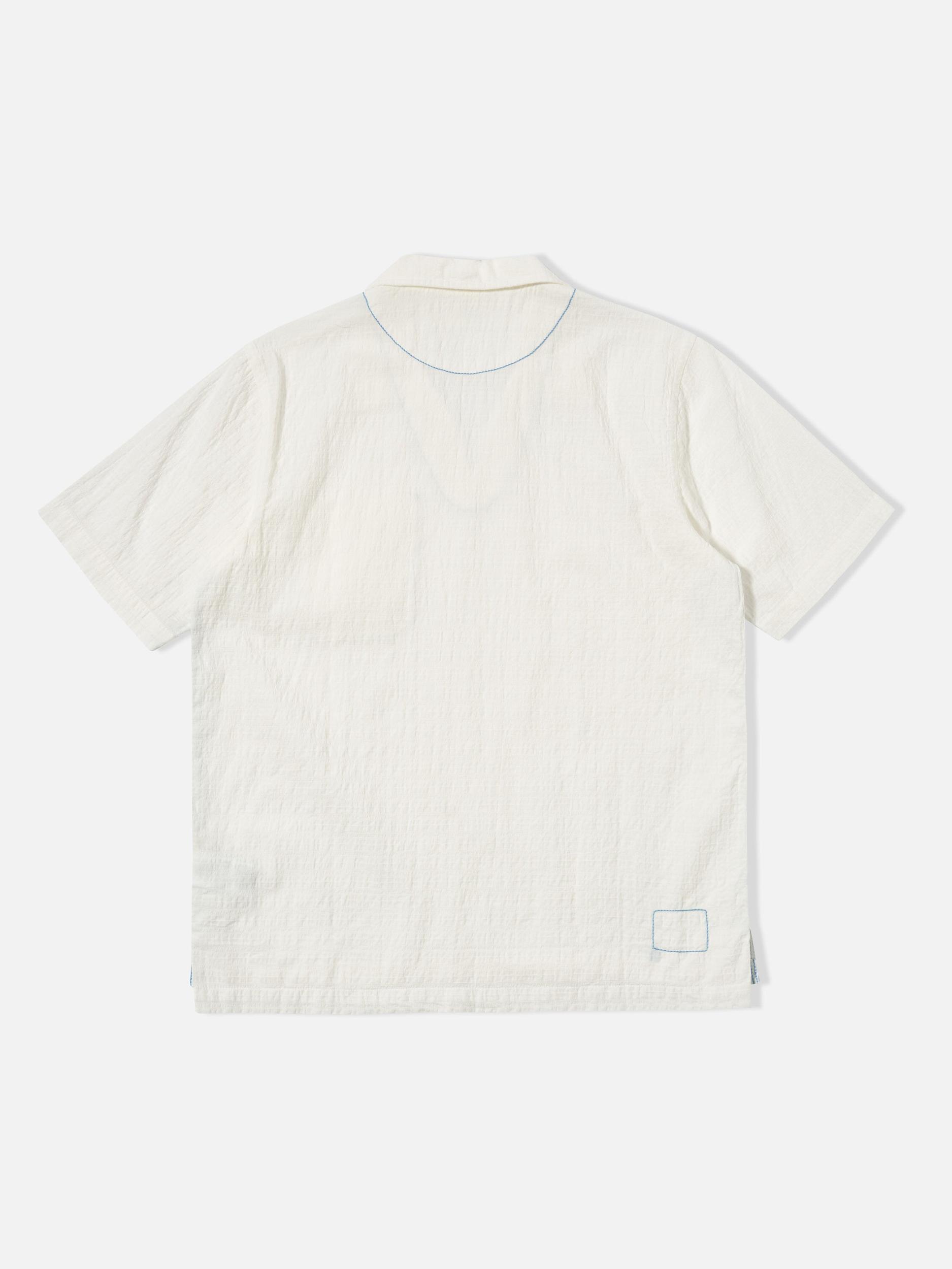 Universal Works Overhead Shirt in Ecru Dolly Stripe Product Image