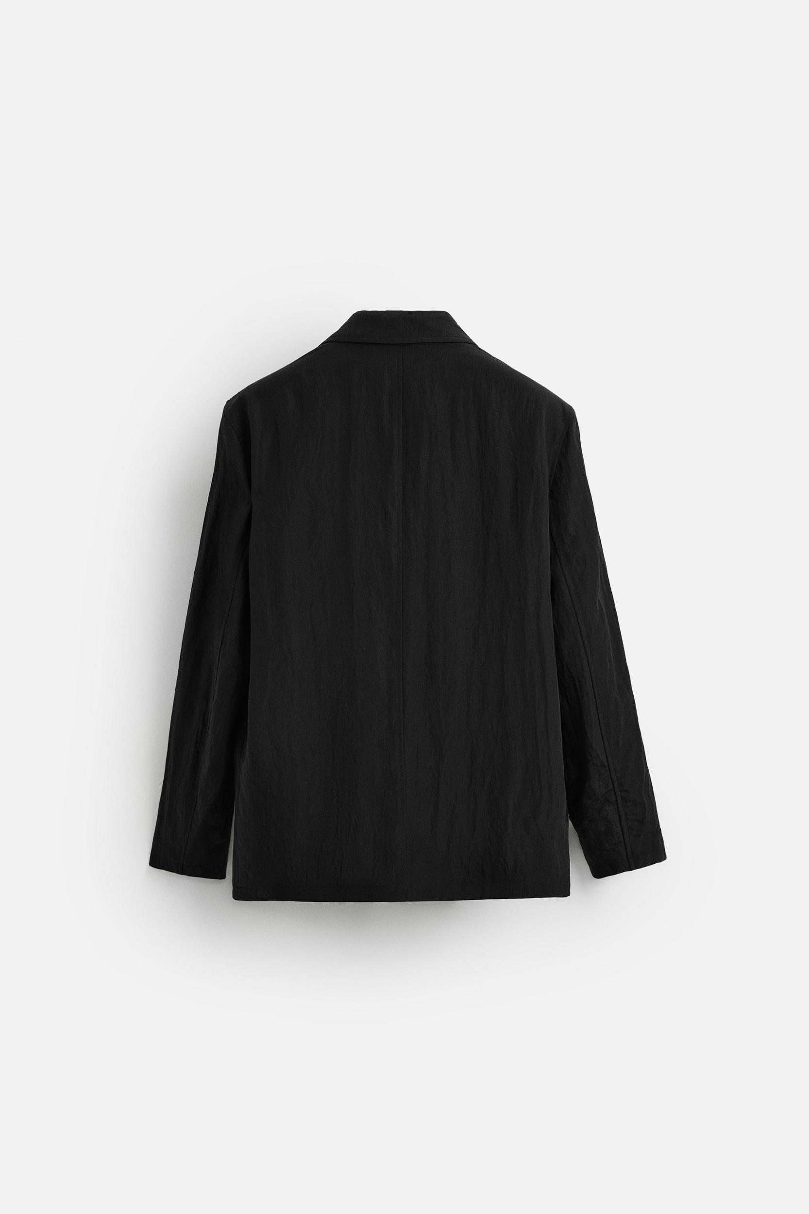 FLOWY WRINKLED EFFECT BLAZER Product Image