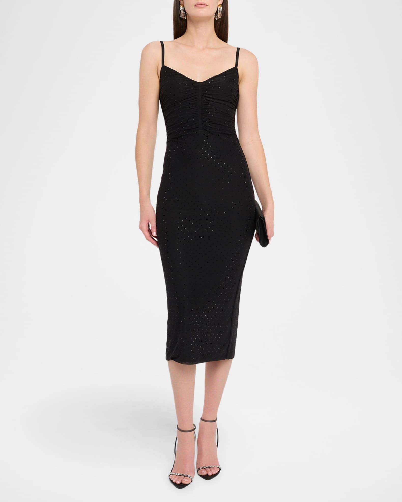 Narissa Embellished Shirred Midi Dress Product Image