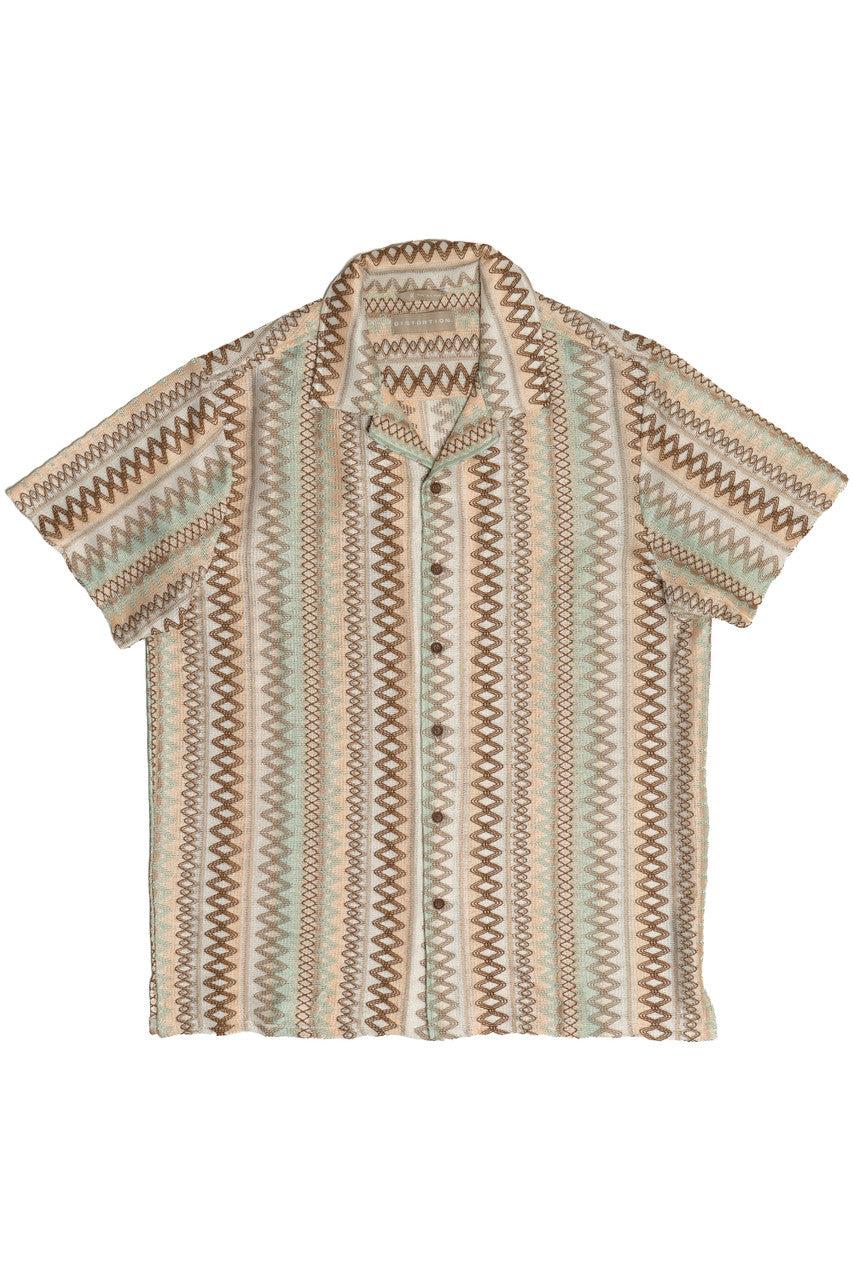 Zig Zag Woven Button Up Shirt Product Image