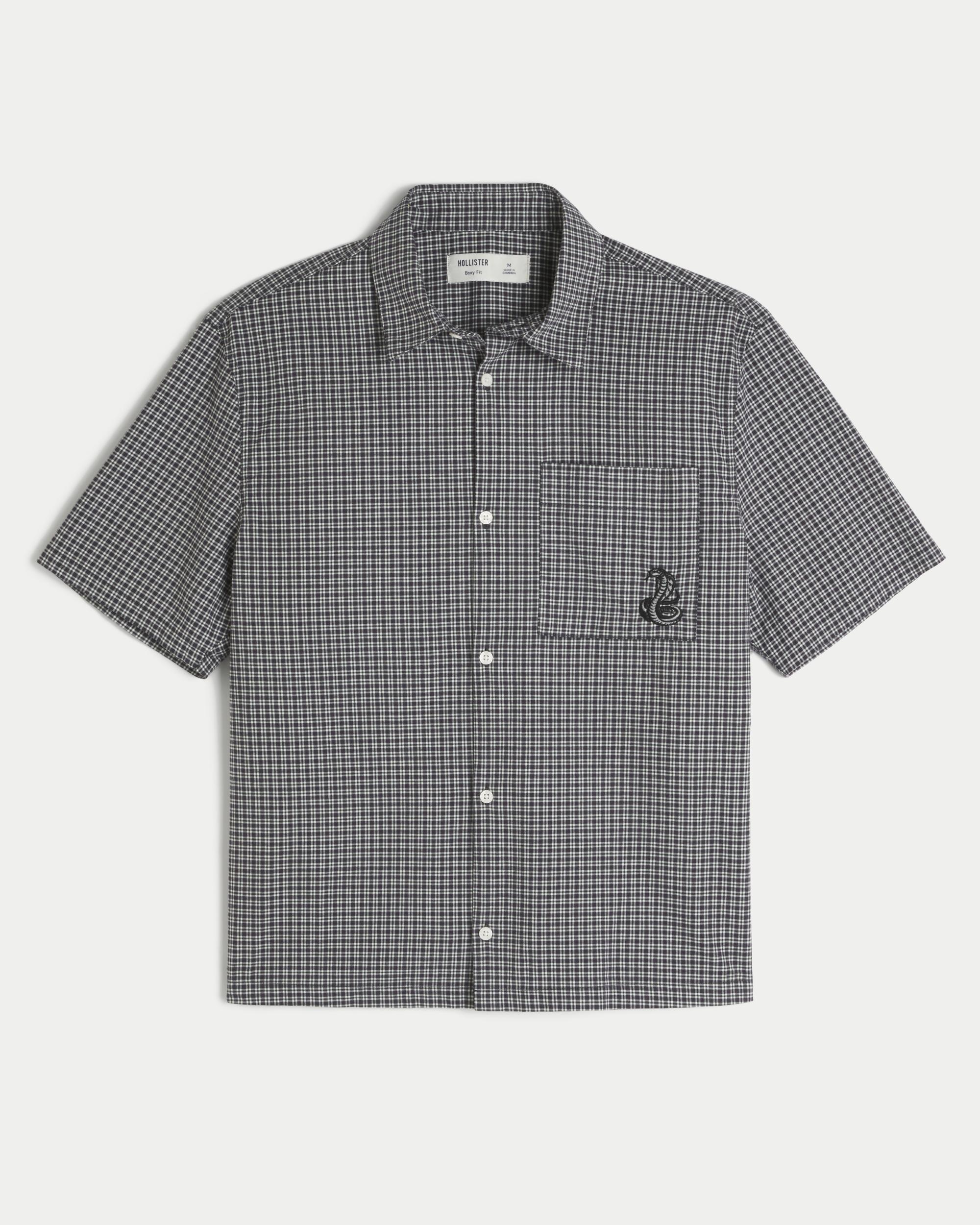 Boxy Short-Sleeve Snake Graphic Shirt Product Image