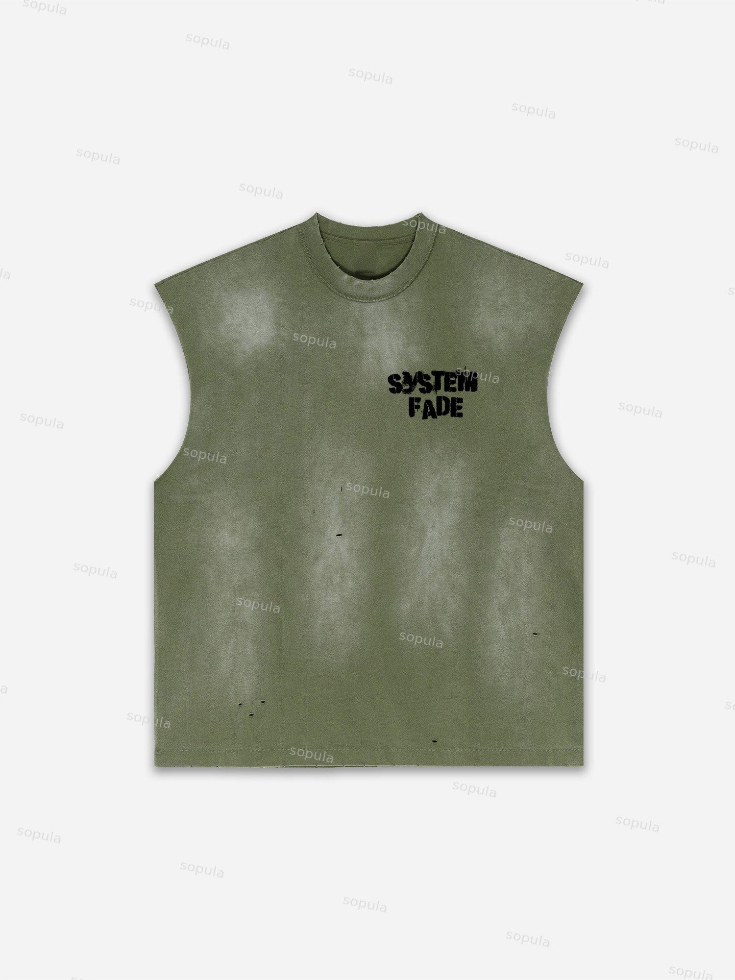 Basketball Dreams Boys Print Distressed Tank Top Product Image