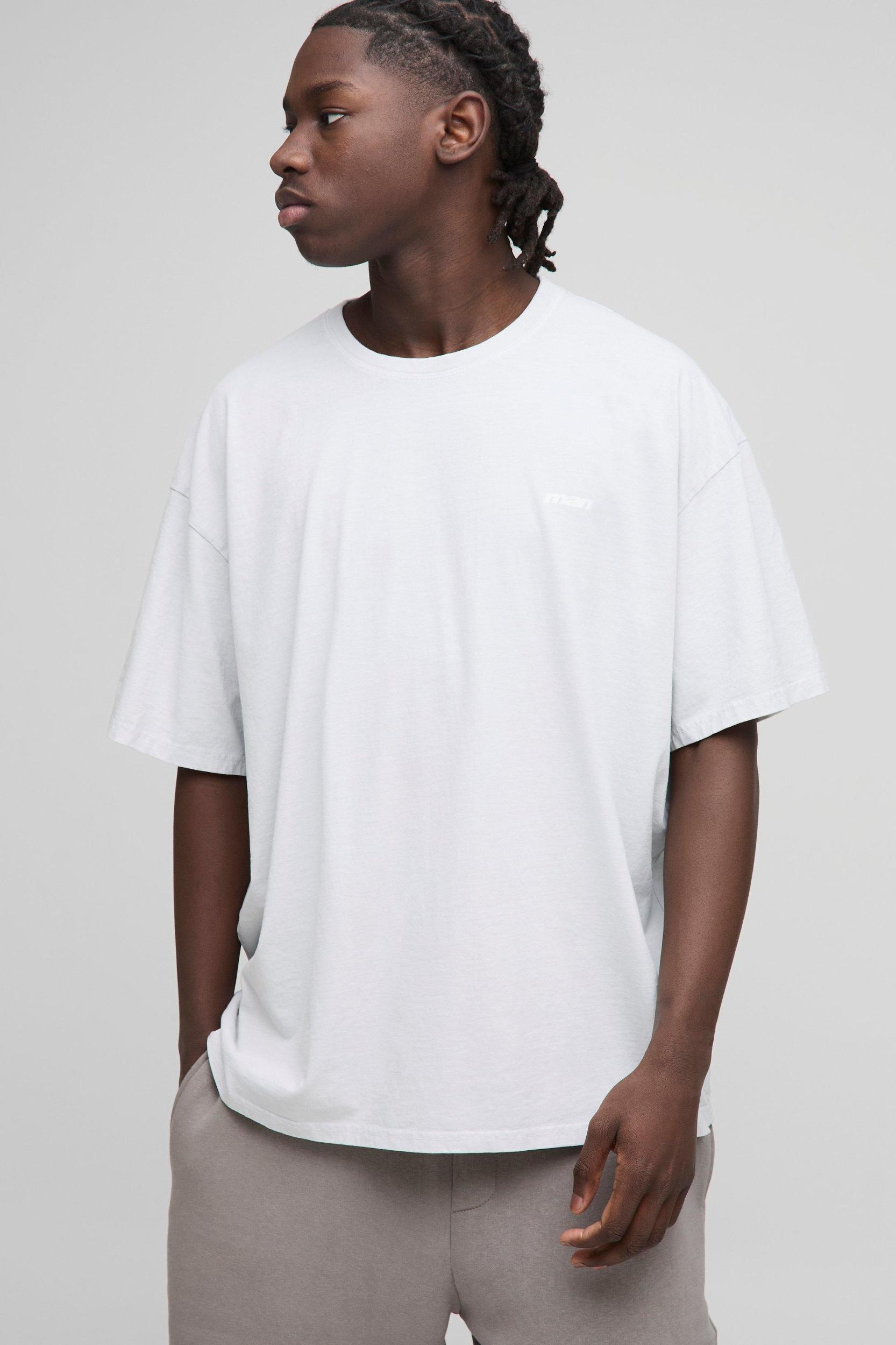 Oversized Washed Floral Line Drawn Graphic T-Shirt | boohooMAN USA Product Image