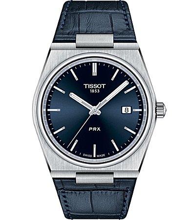 Tissot Mens Prx Automatic Stainless Steel Tonneau Bracelet Watch Product Image