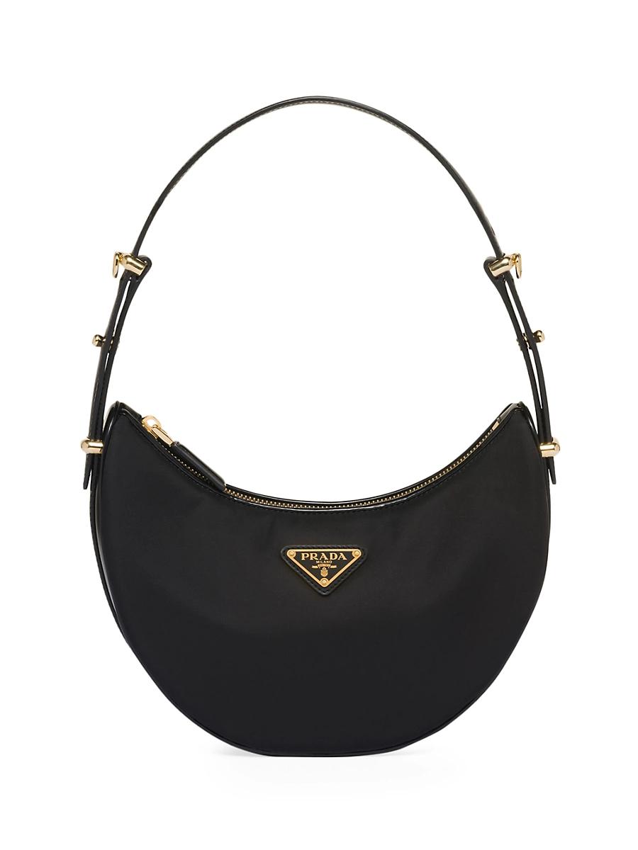 Womens Prada Arqu Re-Nylon and Brushed Leather Shoulder Bag Product Image