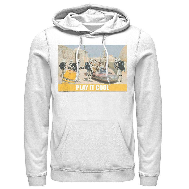 Men's Star Wars Luke, Obi-Wan & C-3PO Play It Cool Meme Hoodie,  Product Image