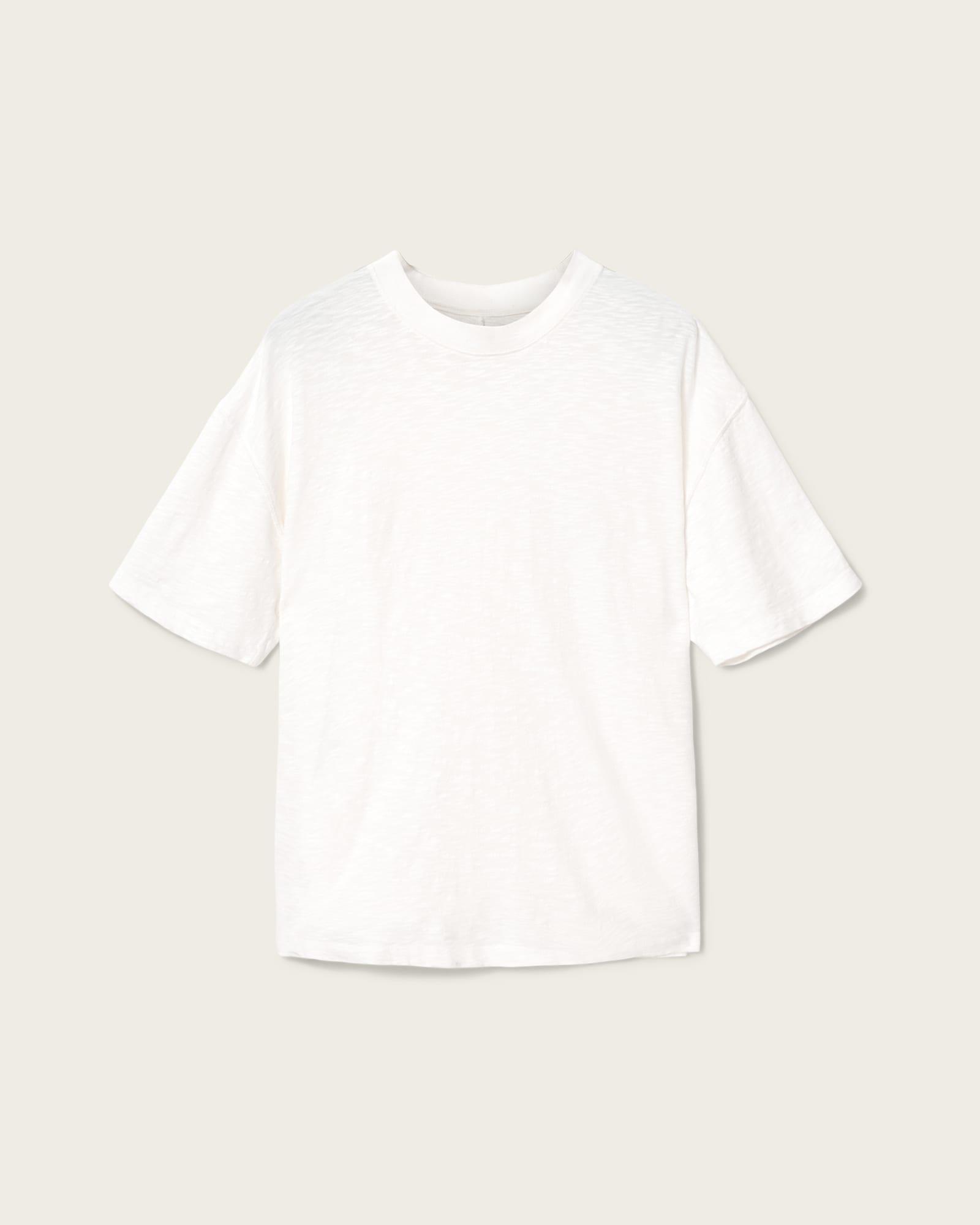 Casper Boxy Crew Neck T-Shirt Chalk White | ALLSAINTS US Product Image