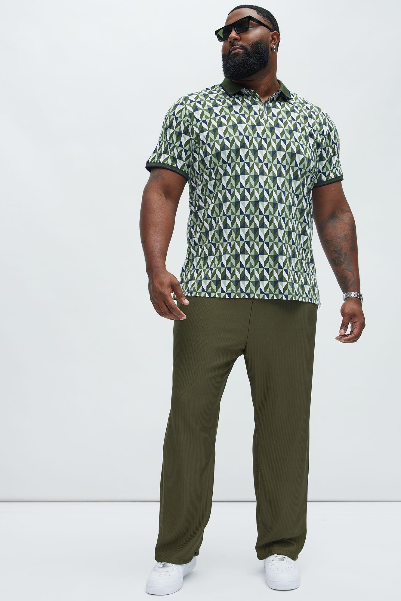 Archway Pleated Pants - Olive Product Image