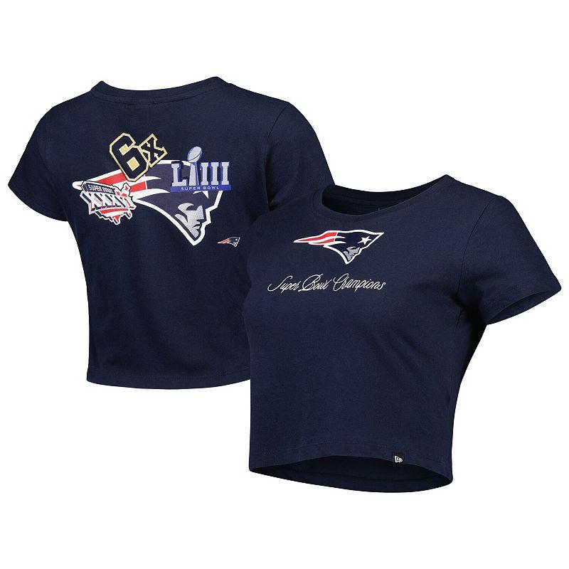 Women's New Era Navy New England Patriots Historic Champs T-Shirt, Size: 2XL, Blue Product Image