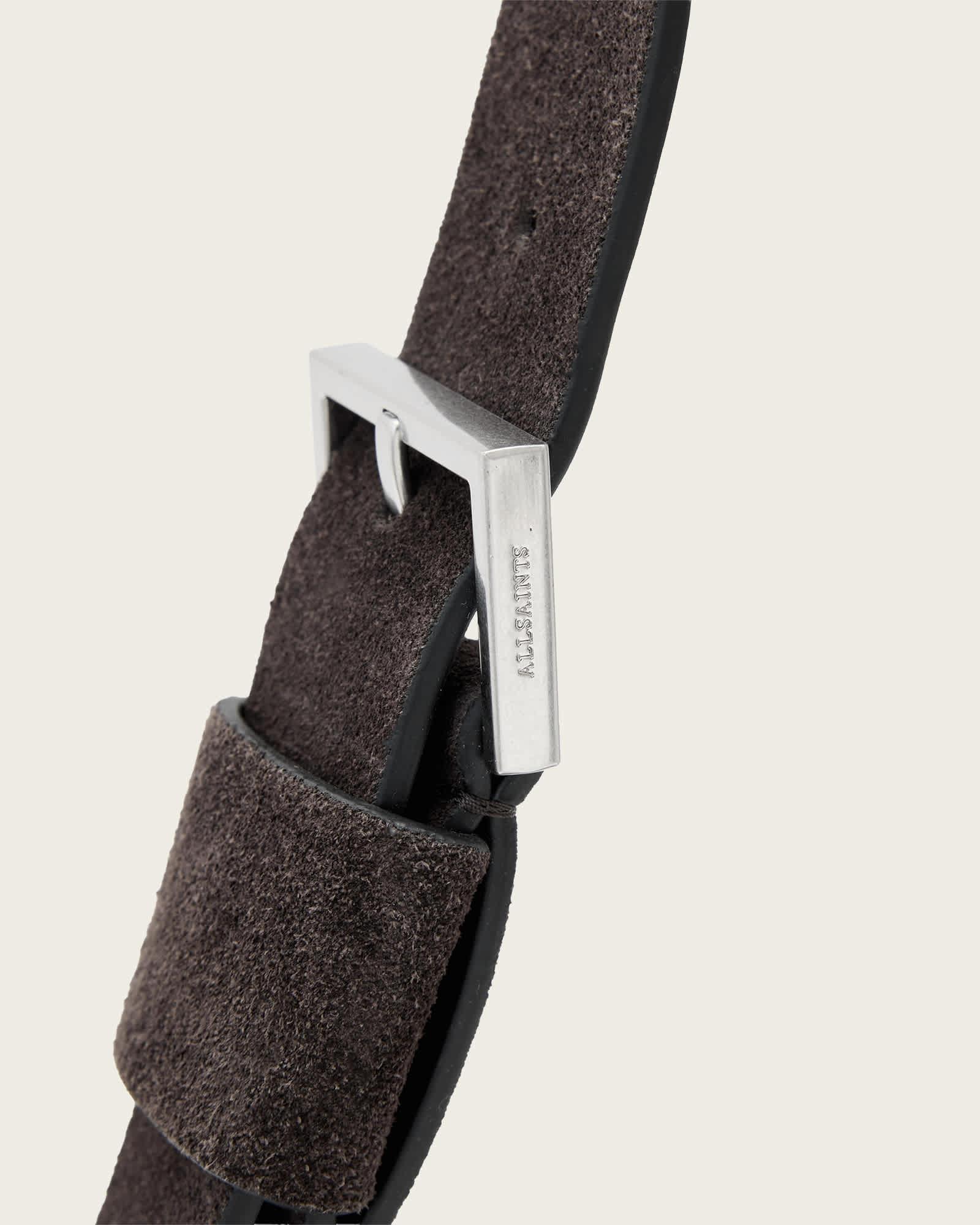 Alba Suede Crossbody Bag Bitter Brown | ALLSAINTS US Product Image