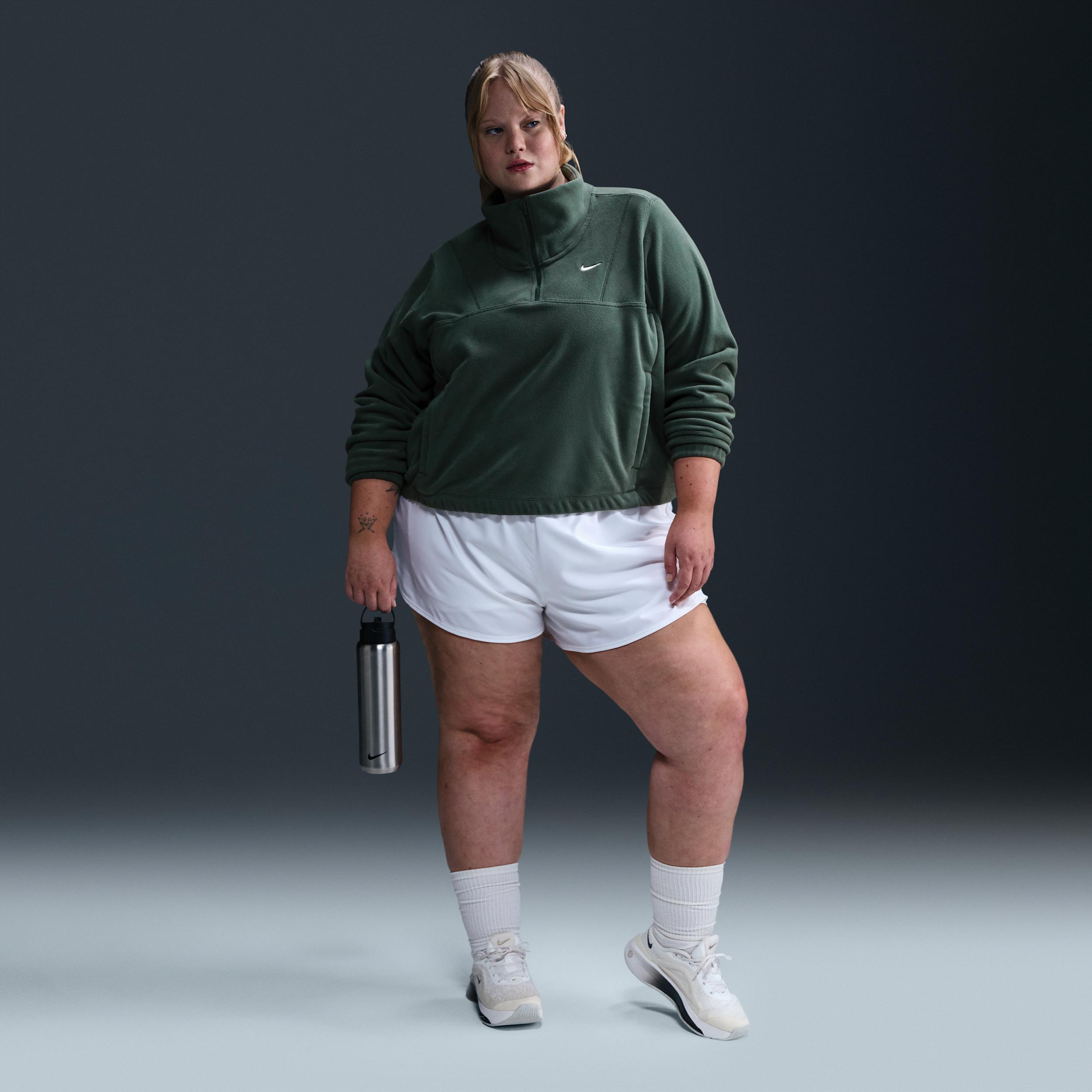 Nike One Women's Therma-FIT Oversized 1/2-Zip Fleece Top (Plus Size) Product Image