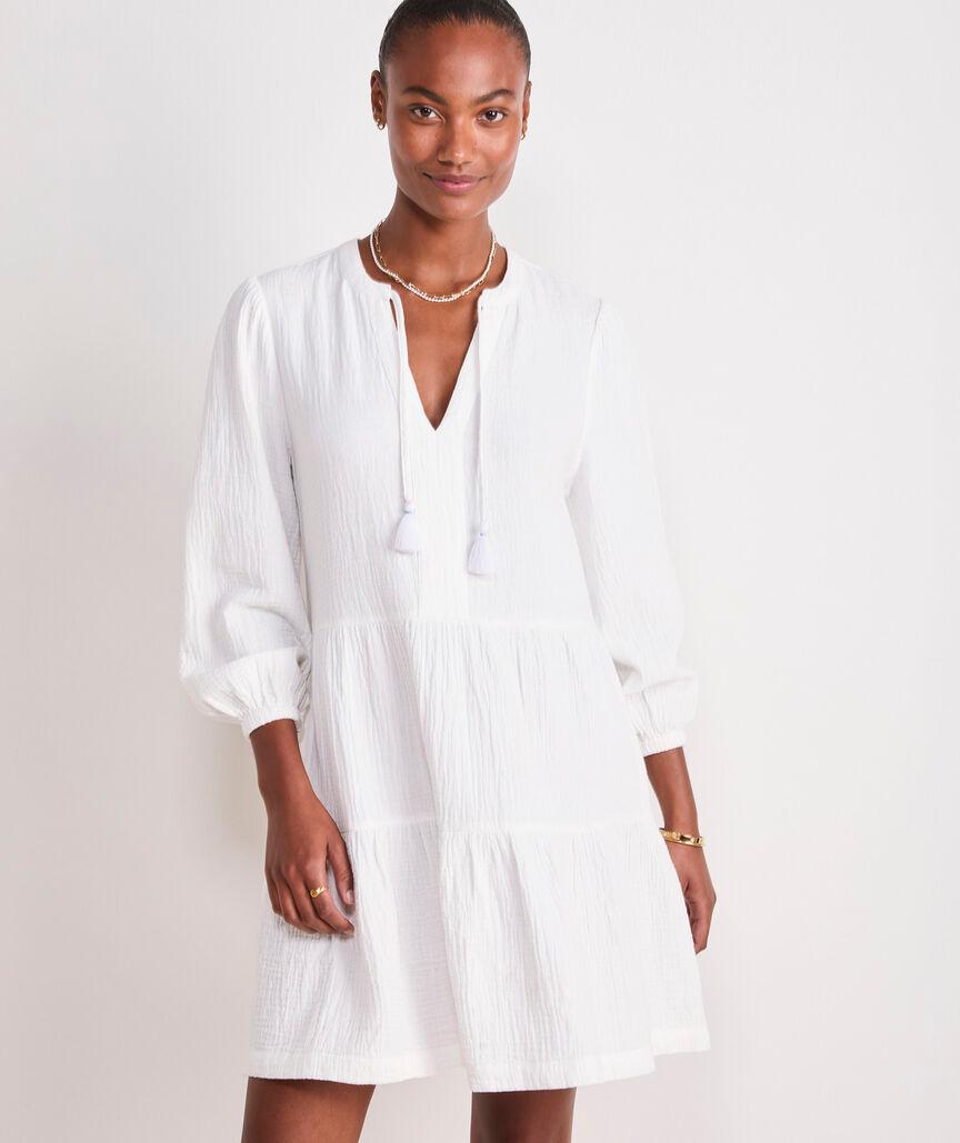 Carter Gauze Tiered Cover-Up Product Image