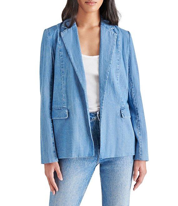 Steve Madden Payton Notch Lapel Long Sleeve Blazer Product Image