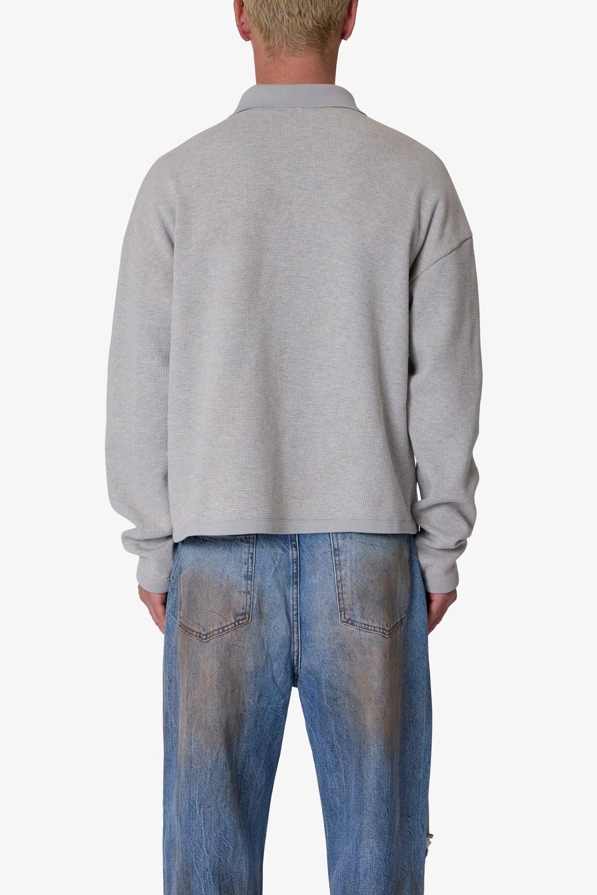 Polo Thermal L/S Shirt - Heather Grey Product Image