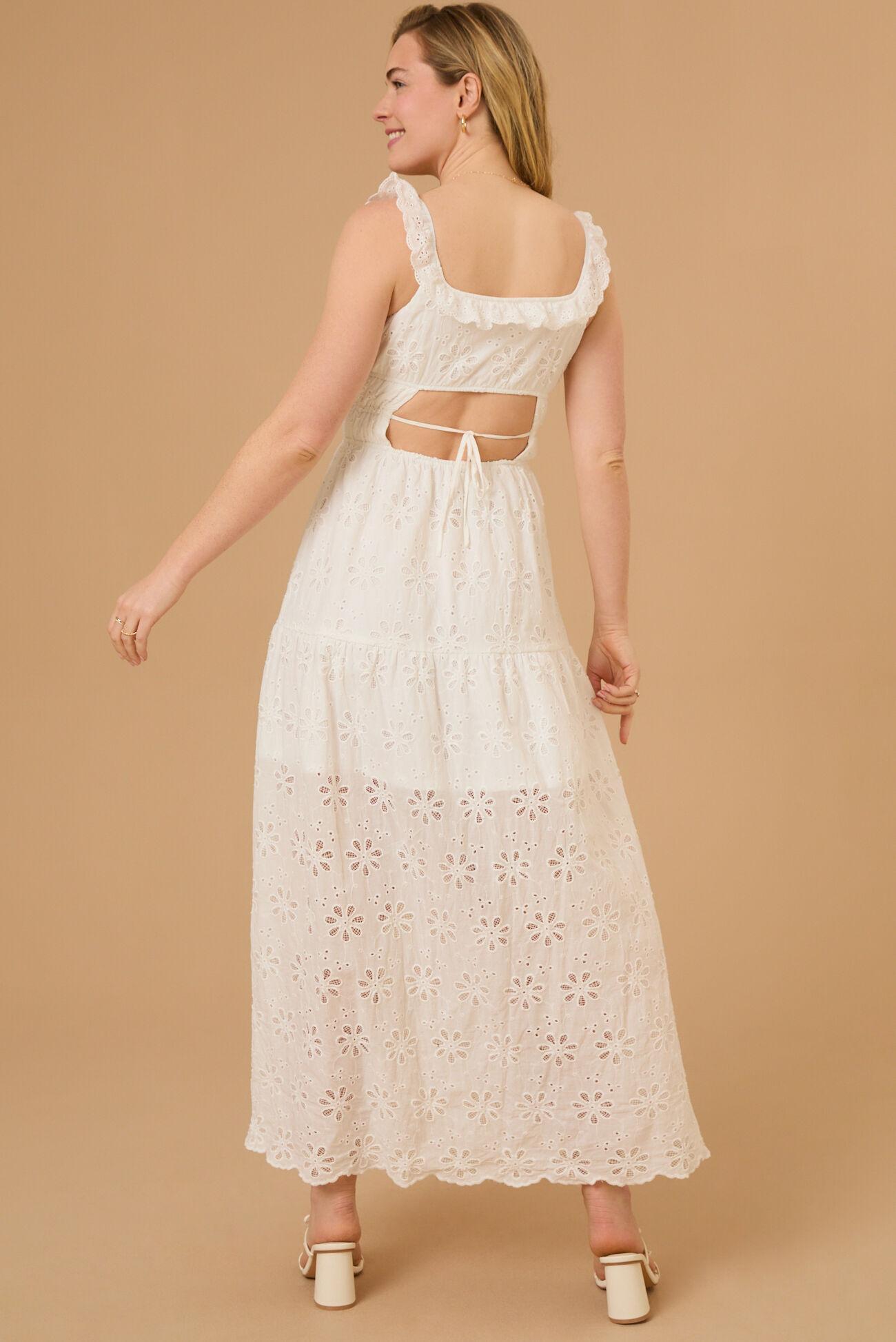 Athena Eyelet Maxi Dress Product Image