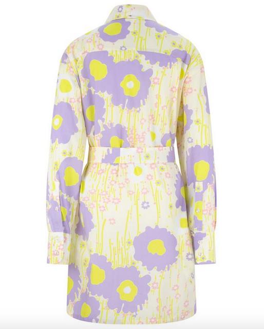 Sportmax Baldi Floral Cotton Poplin Shirt Dress Product Image