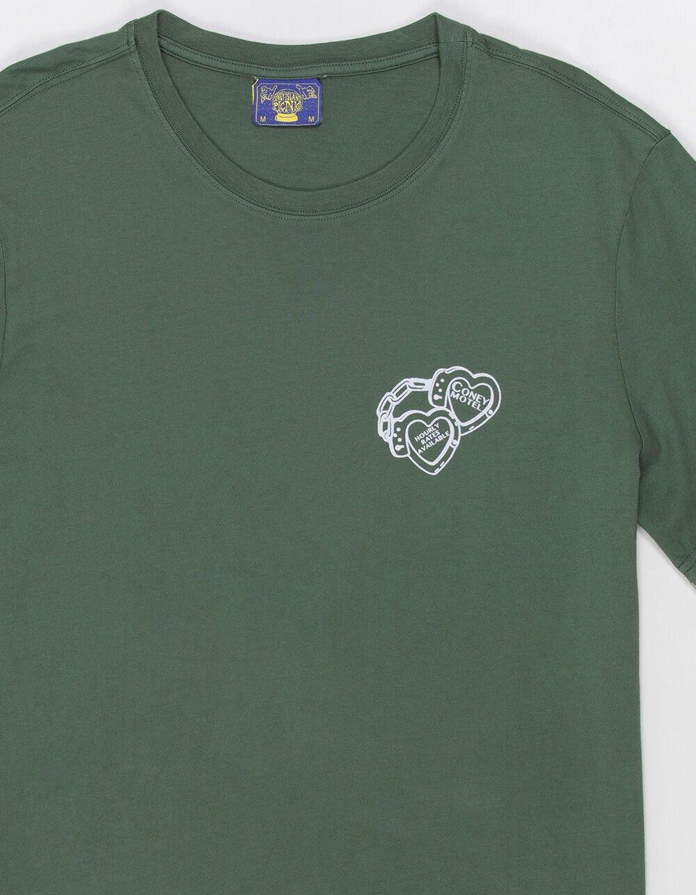 CONEY ISLAND PICNIC No Tell Motel Mens Tee - GREEN Product Image