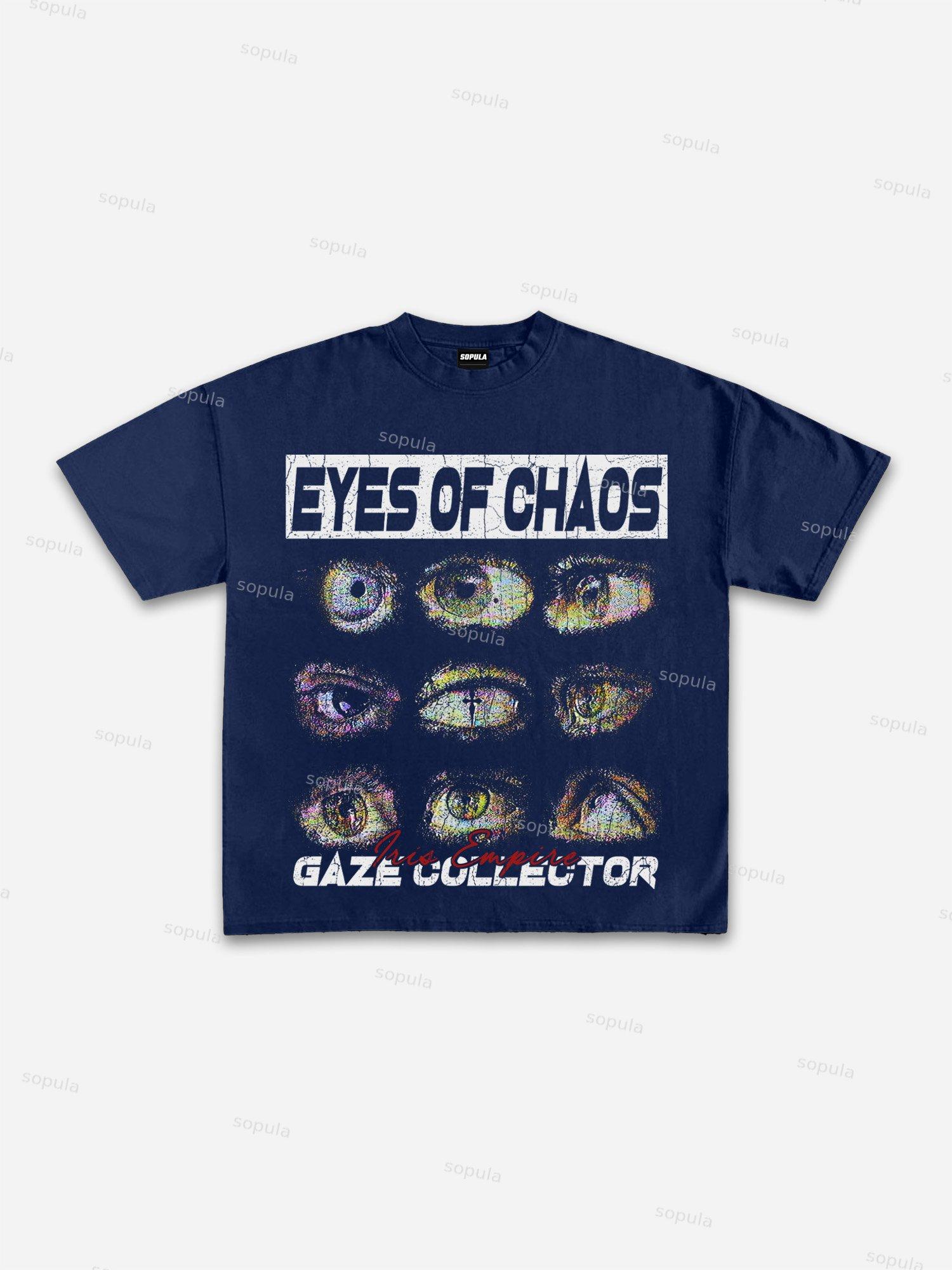 Eyes Of Chaos Graphic Cotton T-shirt Product Image