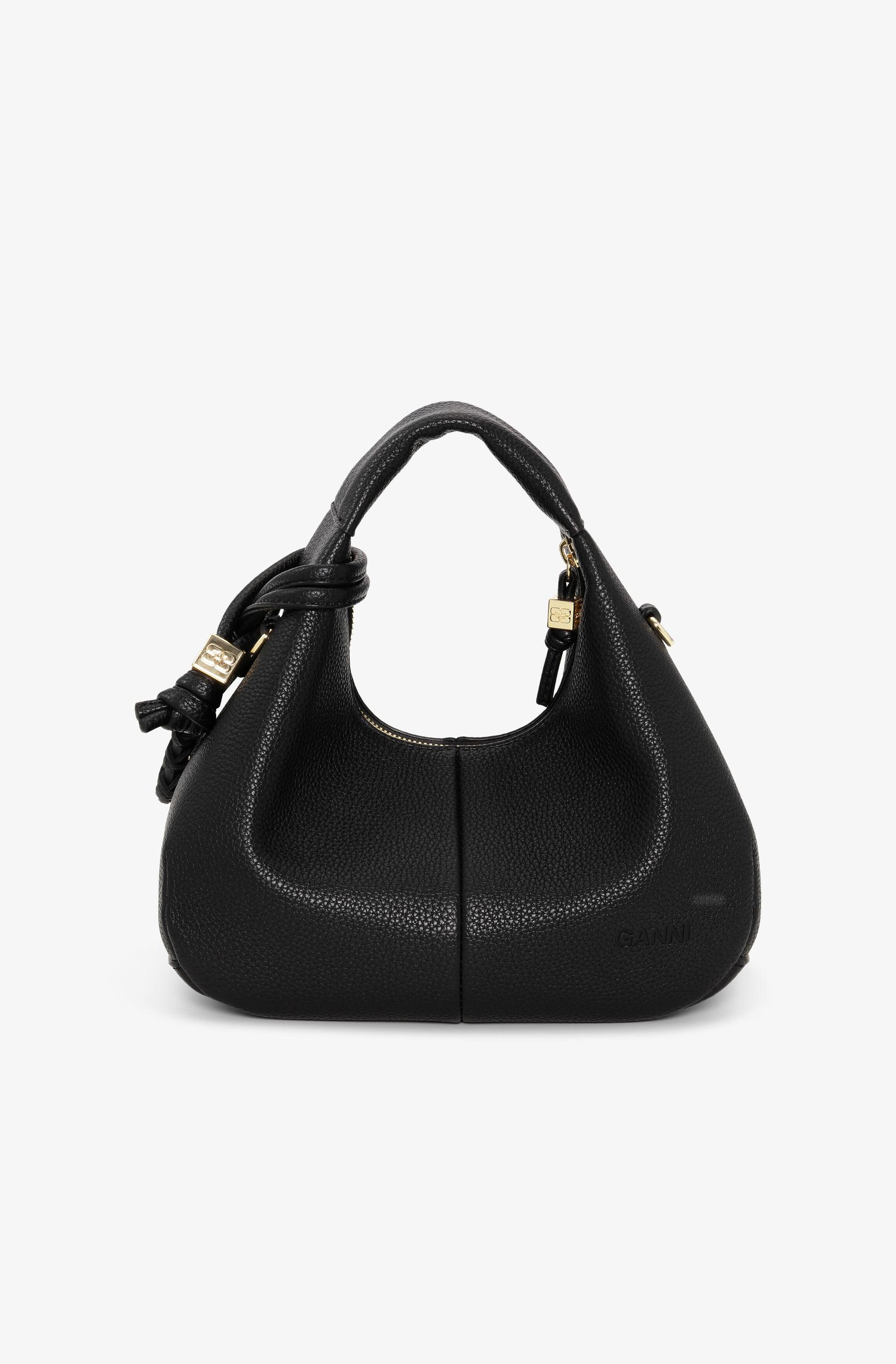 Black Mini Hobo Bag Product Image