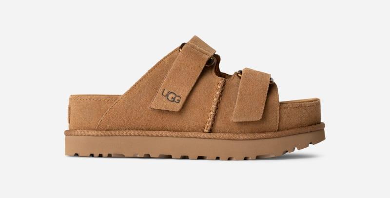 UGG Womens Goldenstar Hi Slide Suede Sandals Product Image
