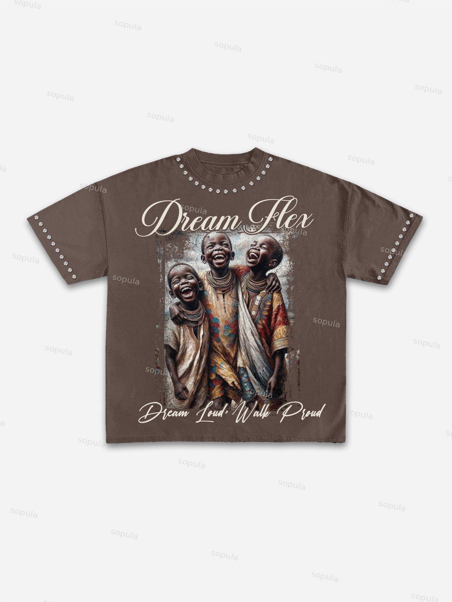 Hot Diamonds Vintage Graphics About Dreams Cotton T-shirt Product Image