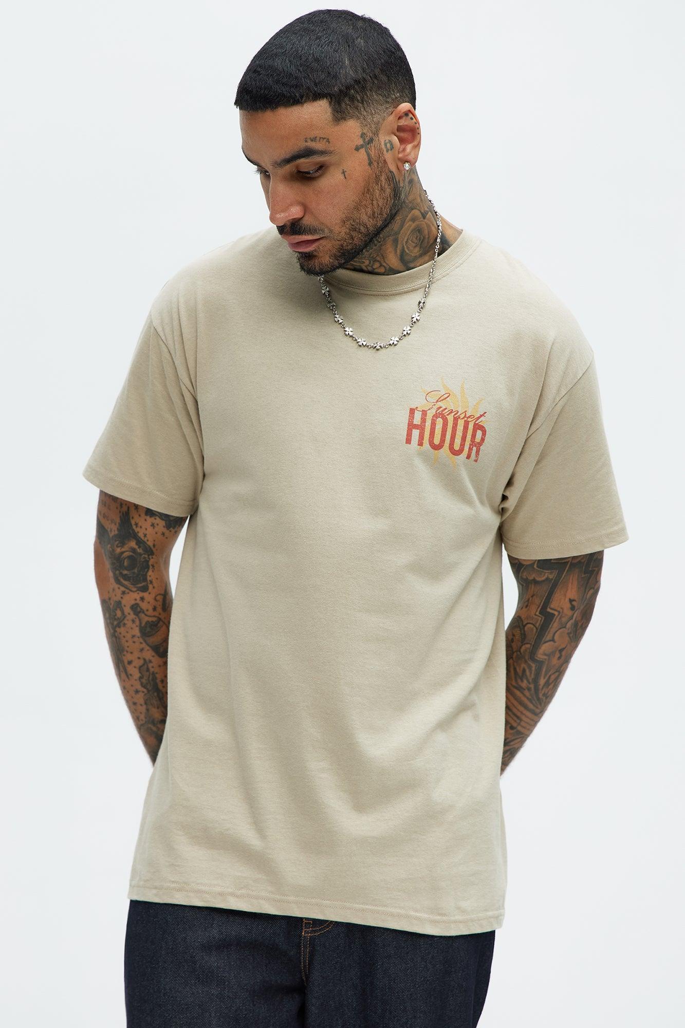Sunset Hour Short Sleeve Tee - Sand Product Image