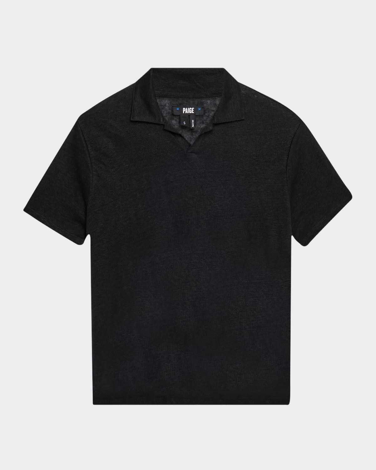 Mens Shelton Linen Polo Shirt Product Image