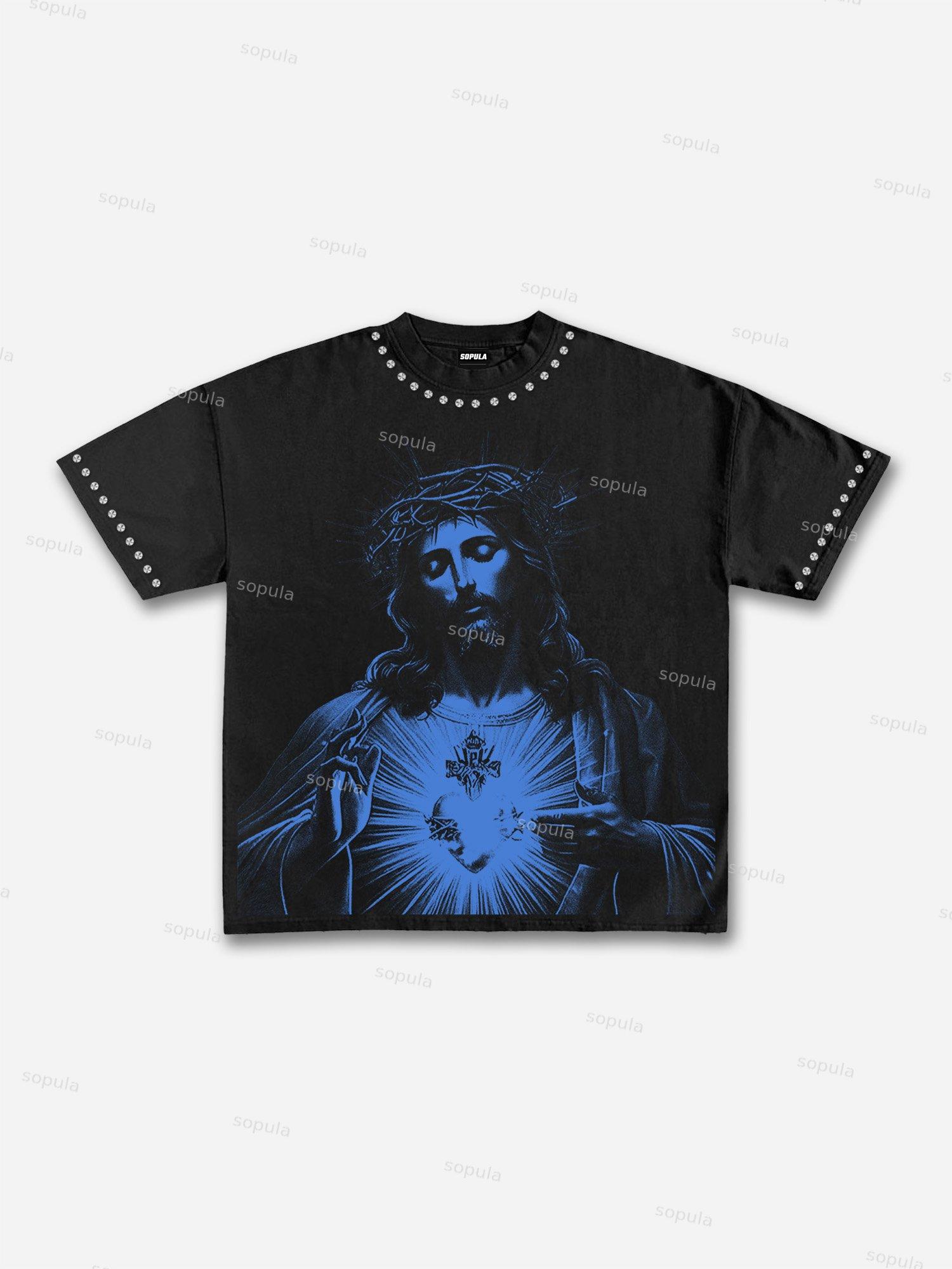 Boxer Boys Graphic Print Acid Wash T-shirt Product Image