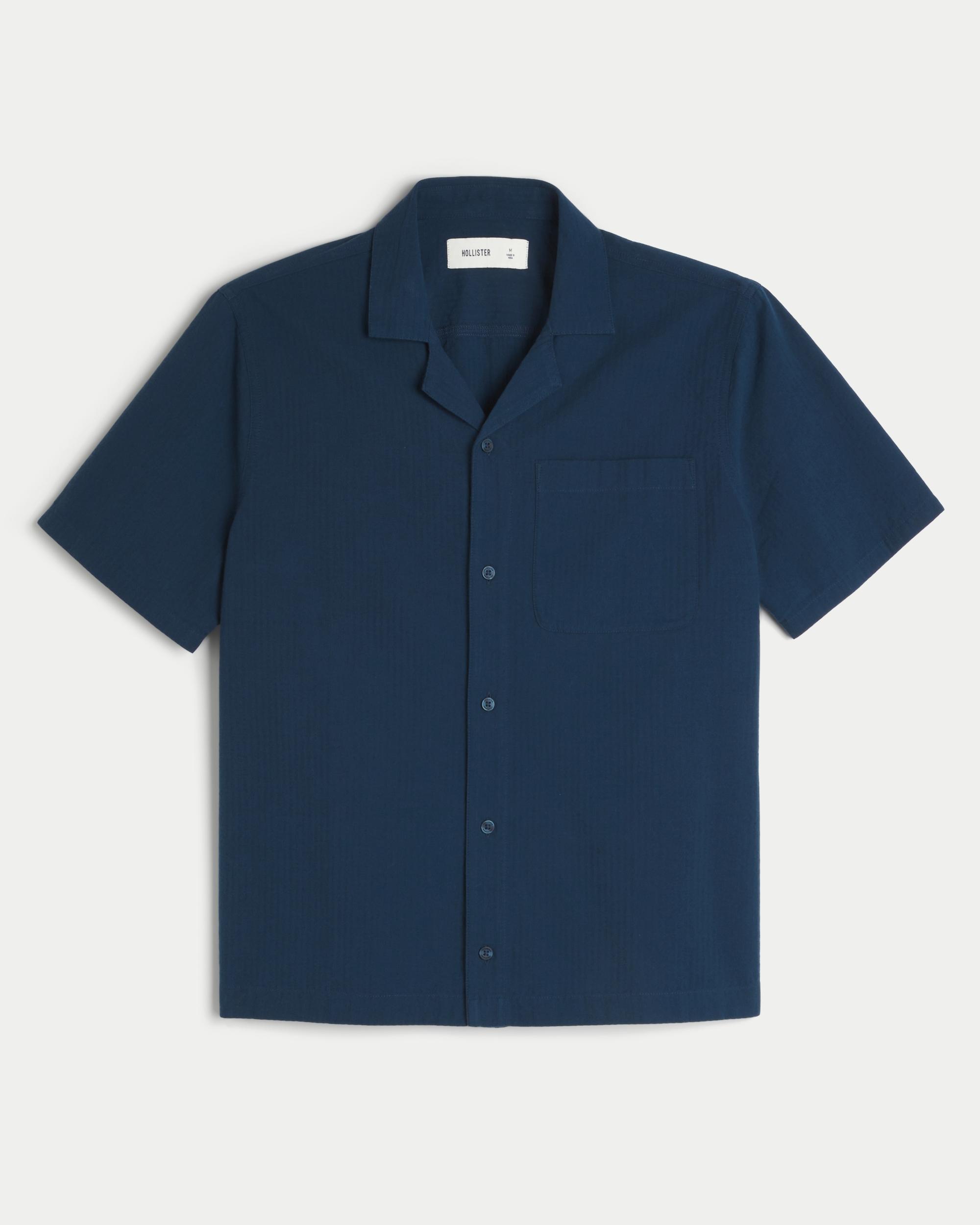 Short-Sleeve Seersucker Pocket Shirt Product Image