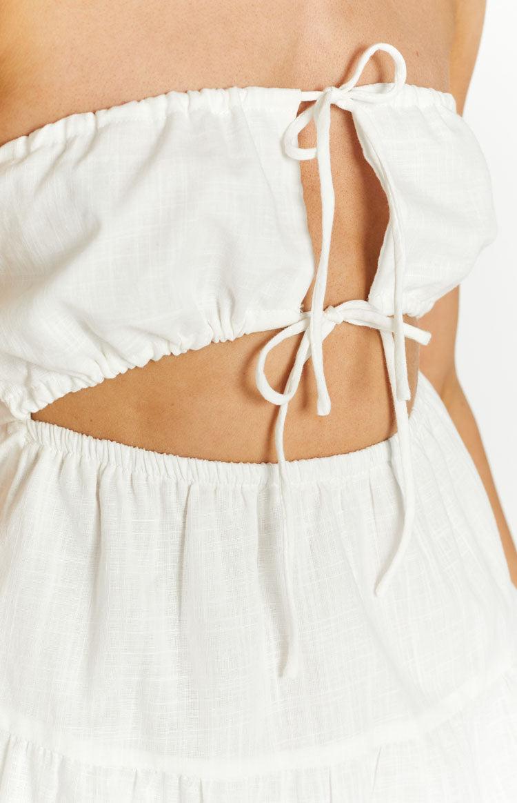 Georgia White Strapless Mini Dress Product Image