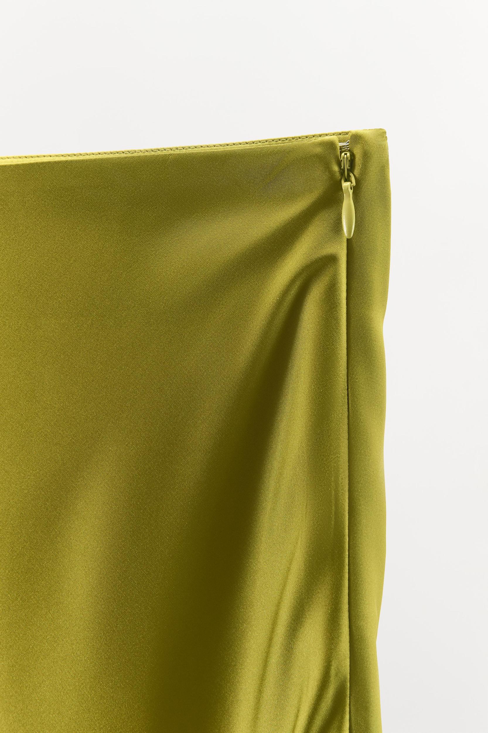 SATIN MIDI SKIRT Product Image