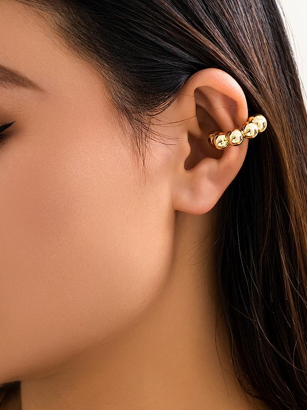 Geometric Solid Color Ear Clip Product Image