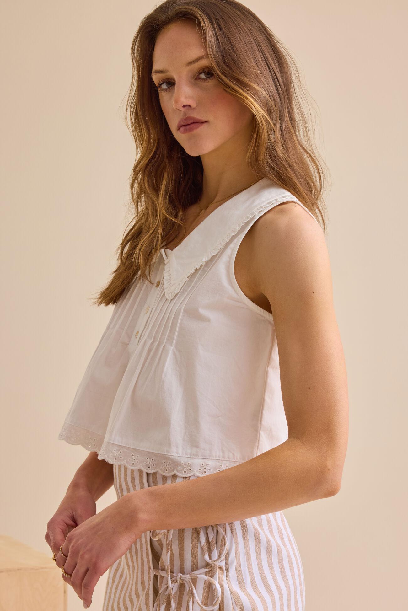 Danny Peter Pan Collar Tank Product Image