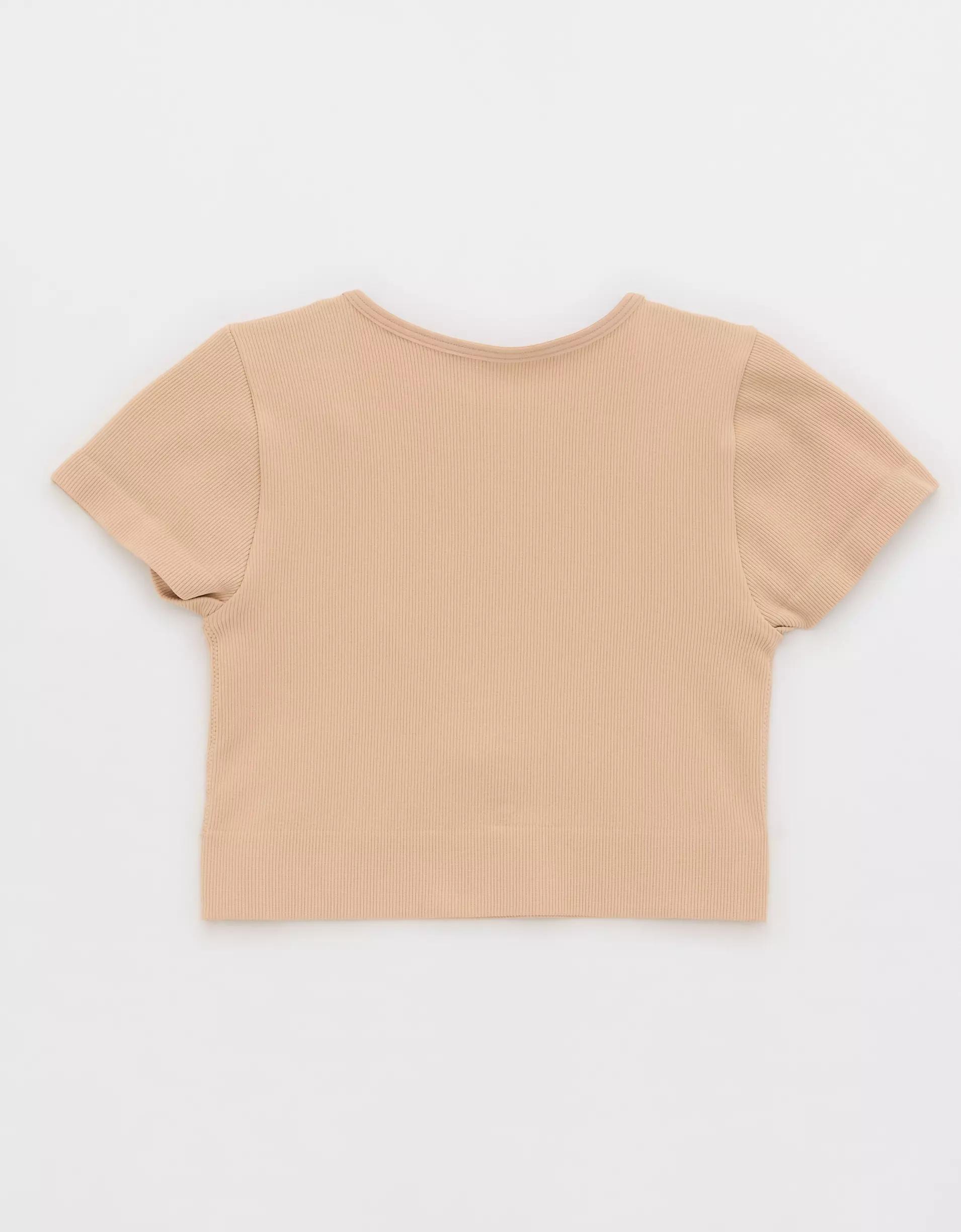 Superchill Seamless Ring Cap Sleeve Bra Top Product Image