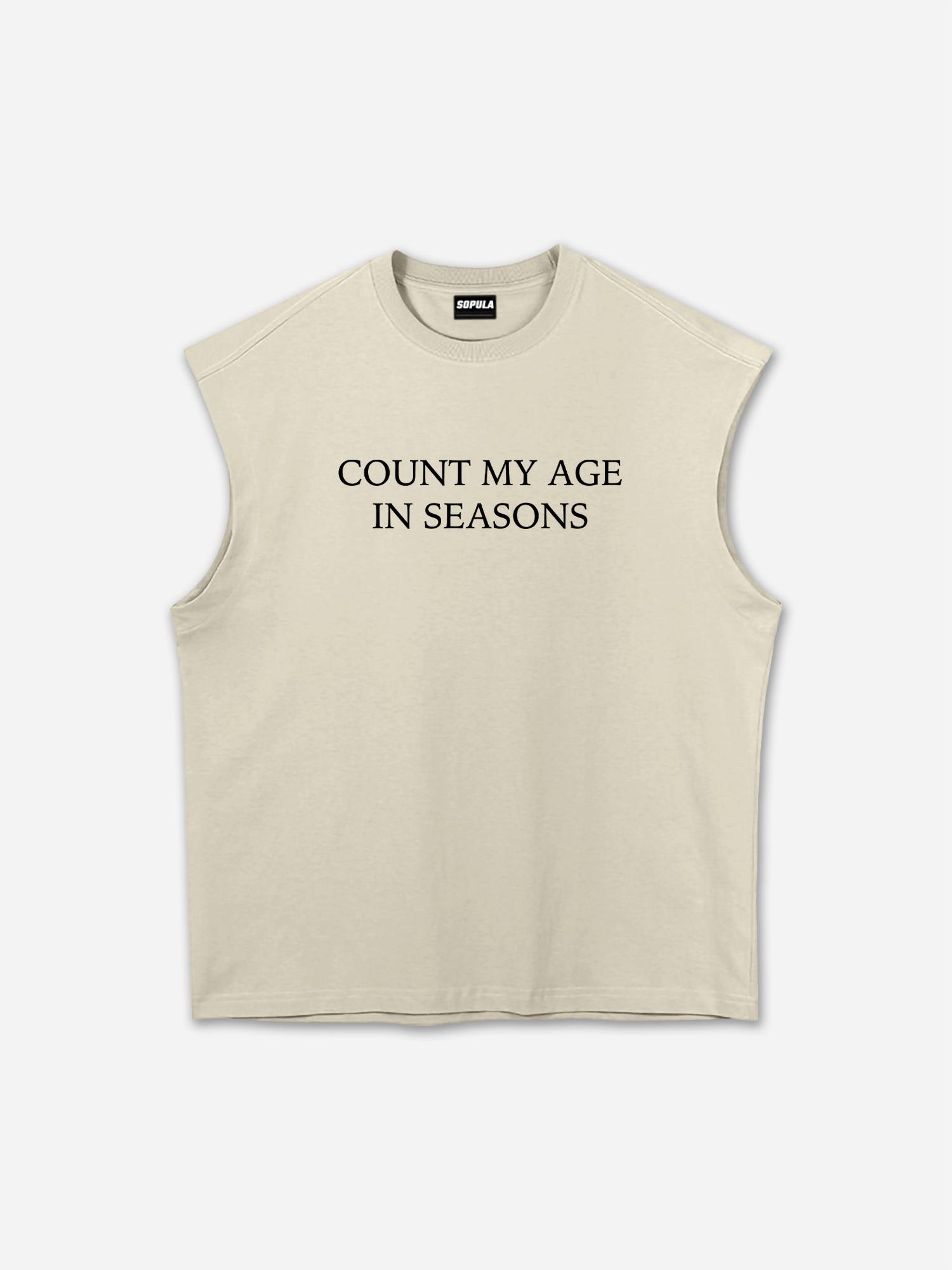 Sopula Vintage Metal Count My Age In Seasons Graphic Tank Top Product Image