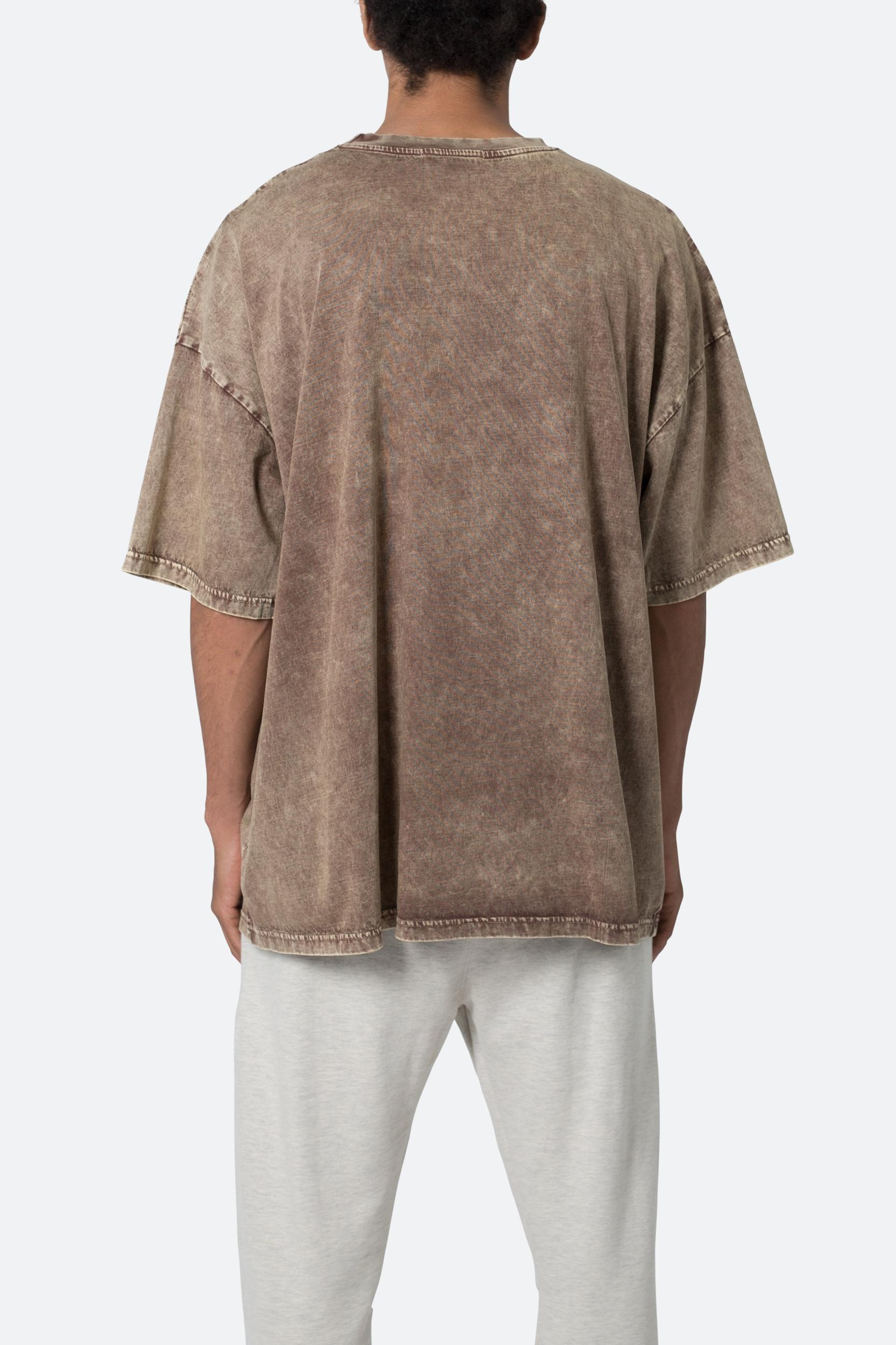 Oversized Acid Tee - Brown Product Image