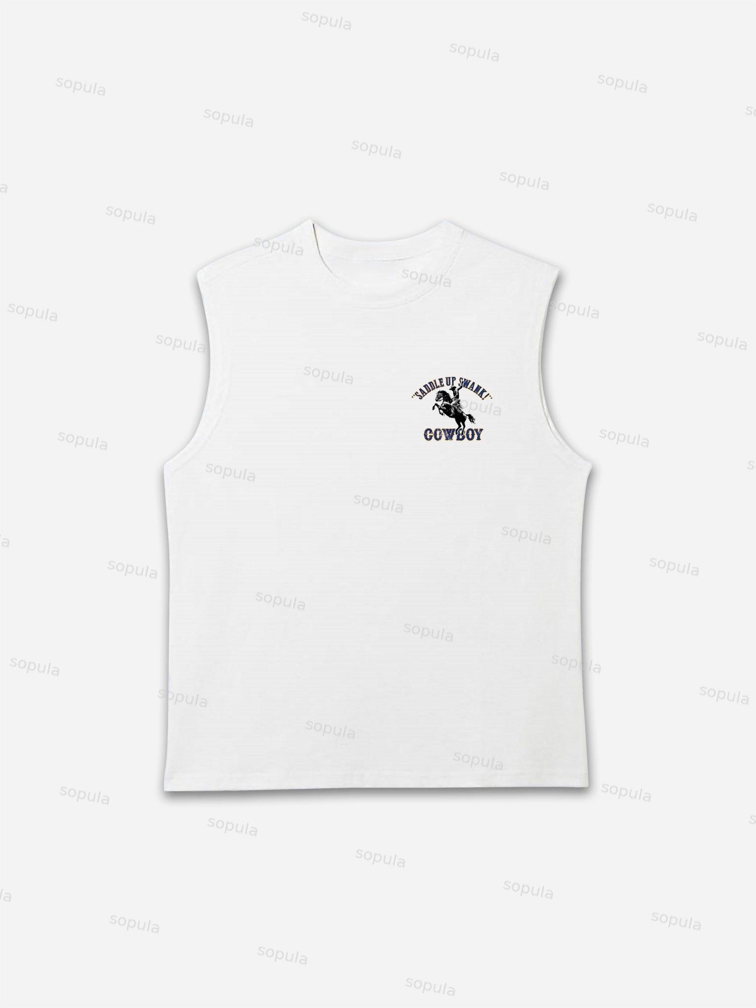 Cowboy Old Vintage Graphic Tank Top Product Image