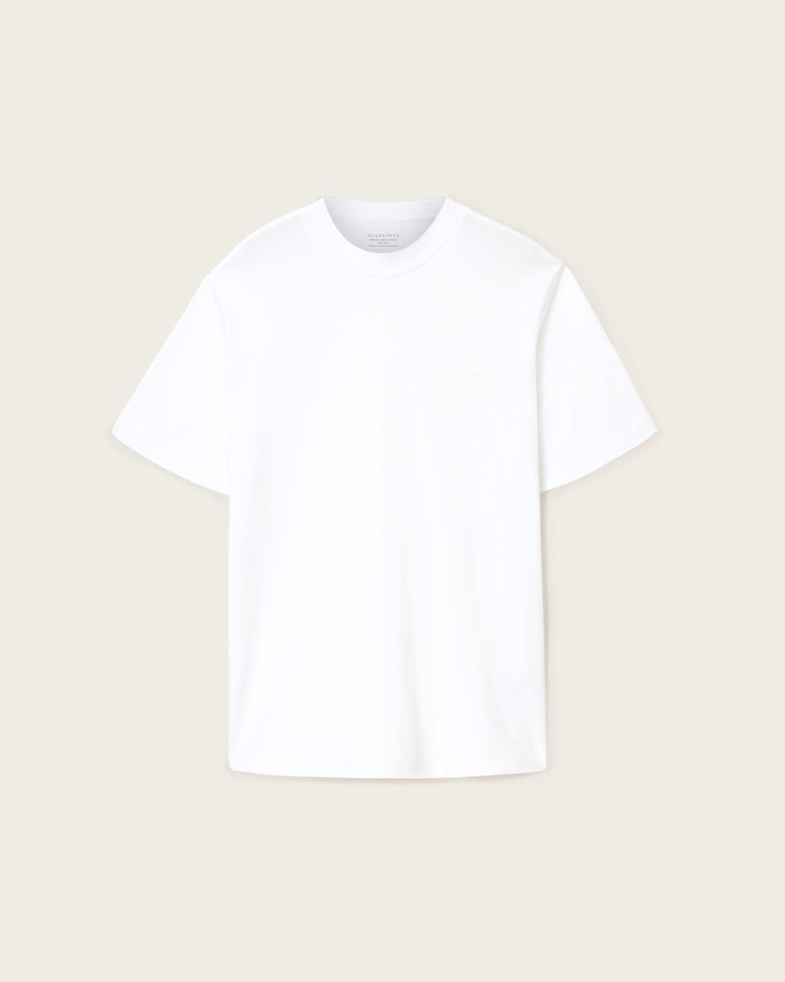 Xavier Cotton T-Shirt Optic White | ALLSAINTS US Product Image