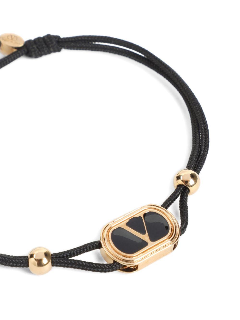 gold-tone black-stone bracelet Product Image