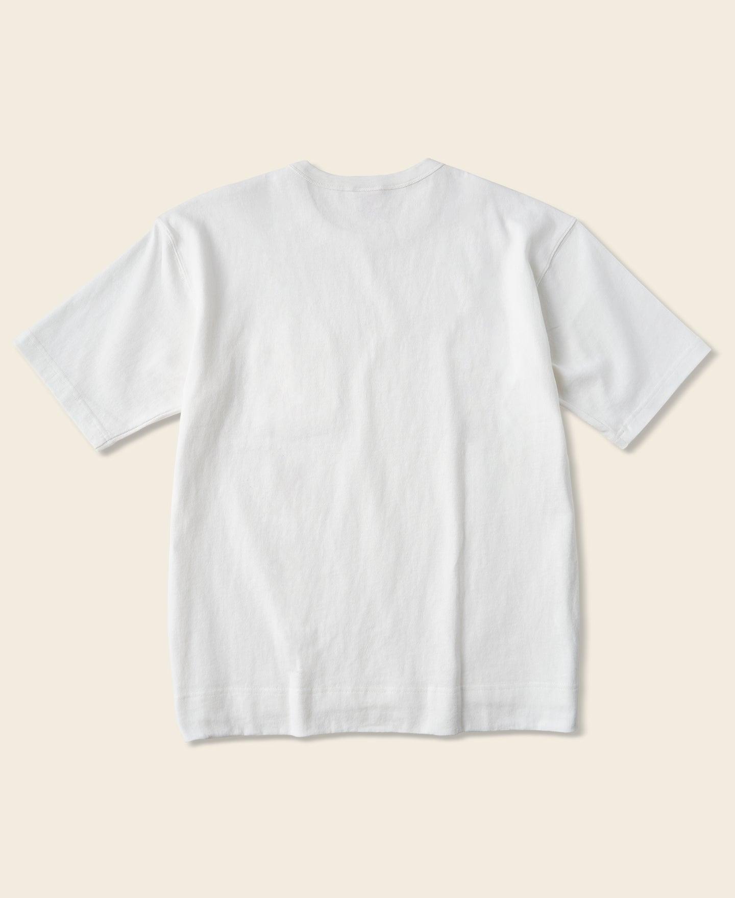 9.8 oz Cotton Classic Pocket T-Shirt - White Product Image