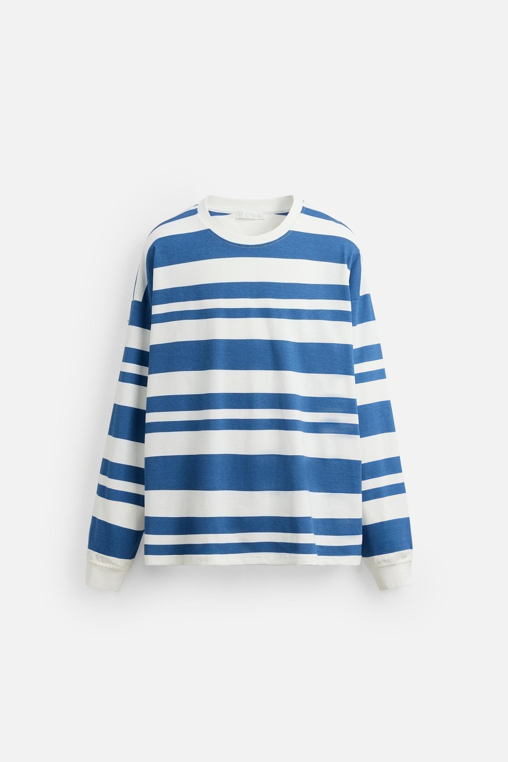 NUMBER STRIPED T-SHIRT Product Image