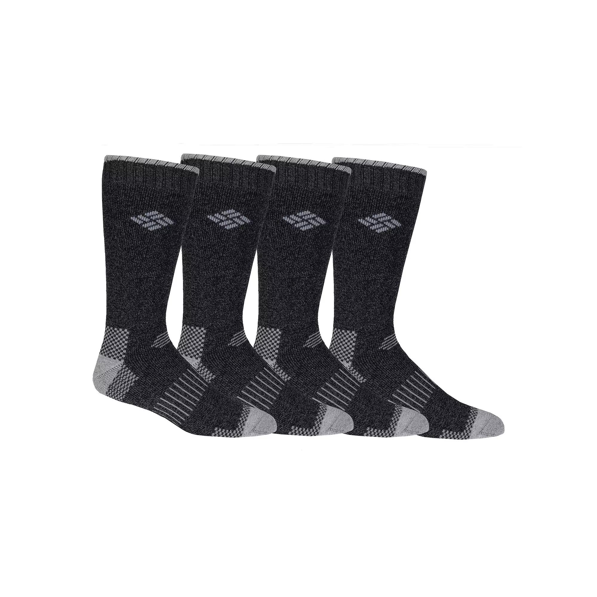 Columbia Mens Moisture Control Check Crew Socks - 4 Pack- Product Image