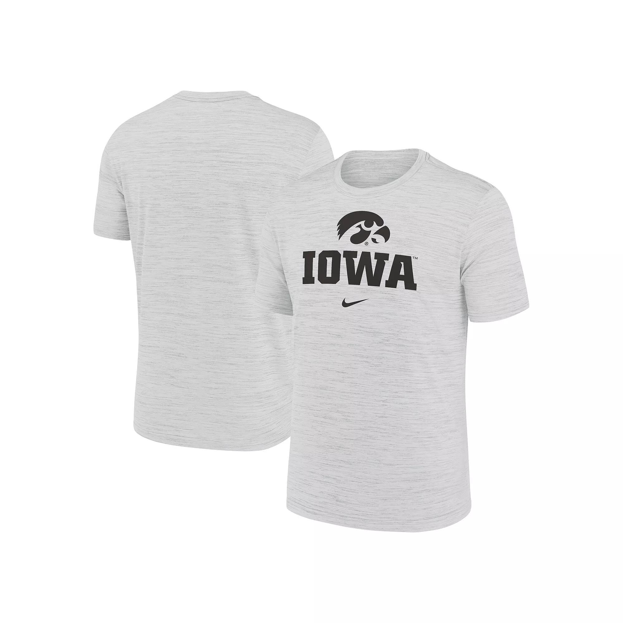 Men's Nike White Iowa Hawkeyes Primetime Velocity T-Shirt,  Product Image