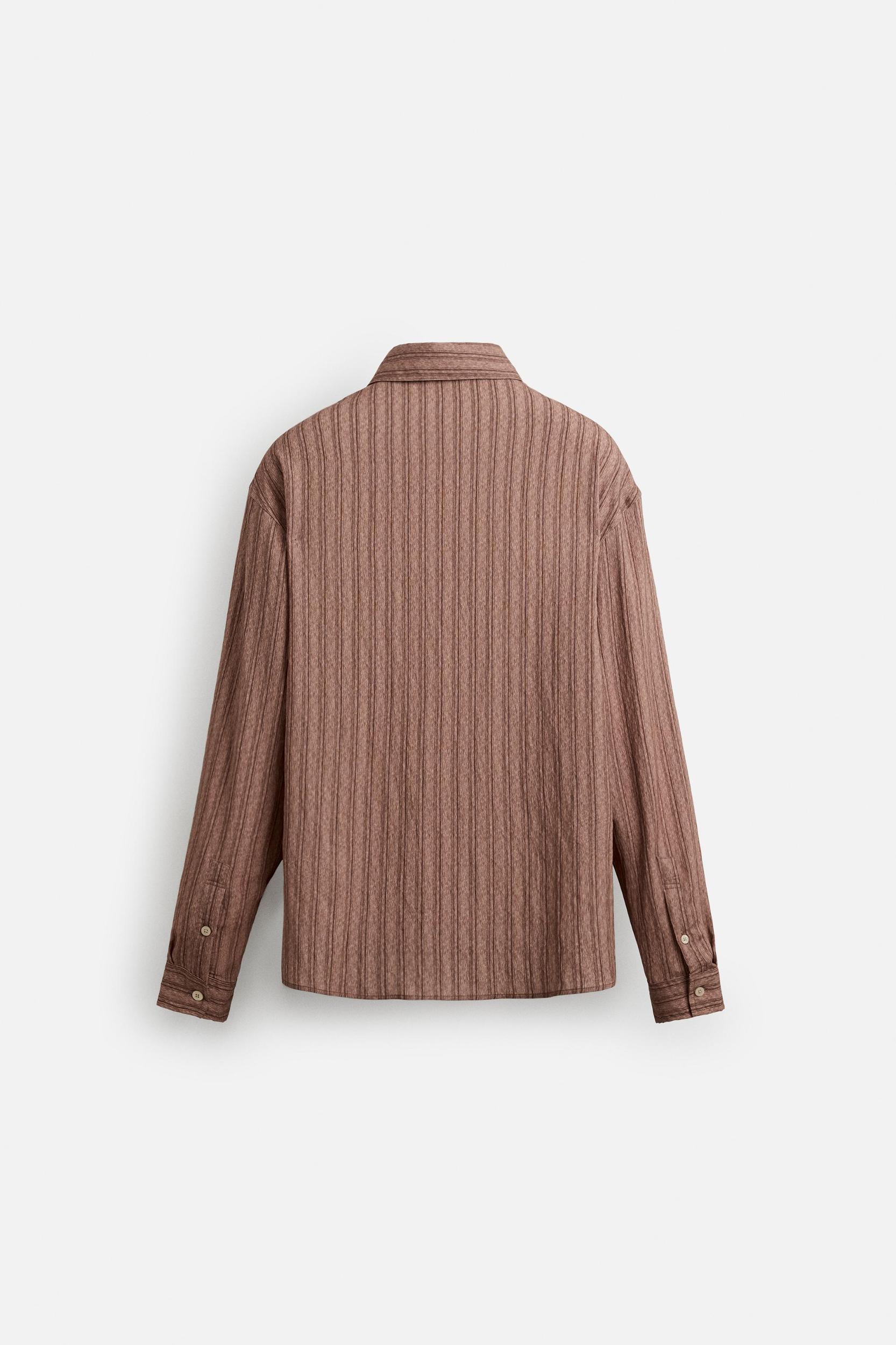 STRIPED FLOWY SHIRT Product Image