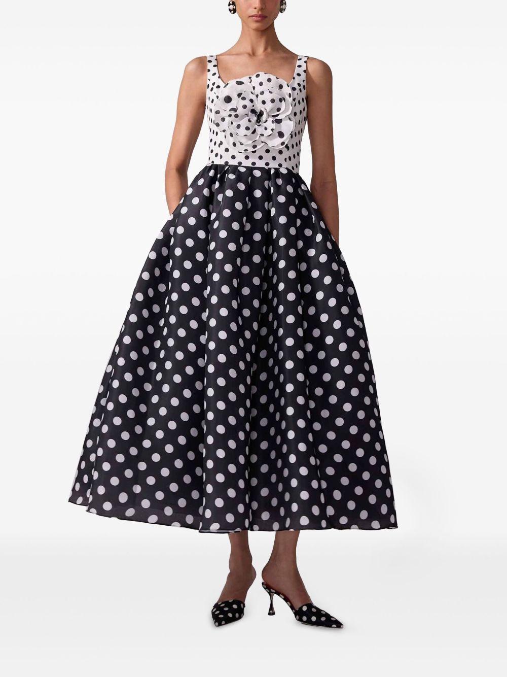 polka-dot midi dress  Product Image