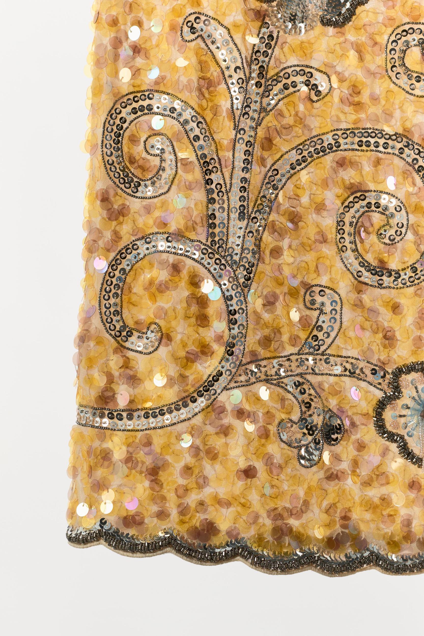 LIMITED EDITION BEADED EMBROIDERED SKIRT Product Image