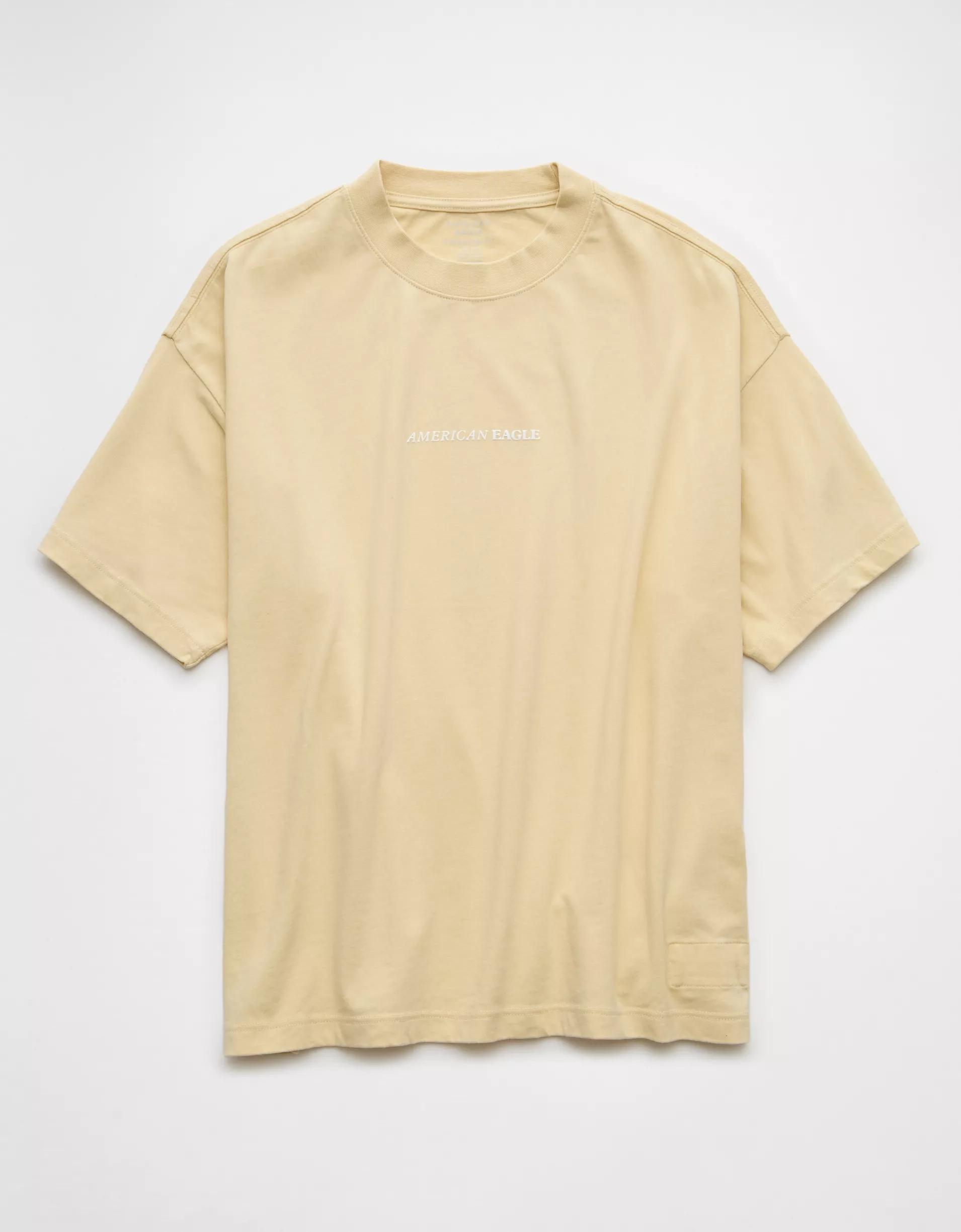 AE Laidback Luxe Heavyweight Oversized Logo Graphic T-Shirt Product Image