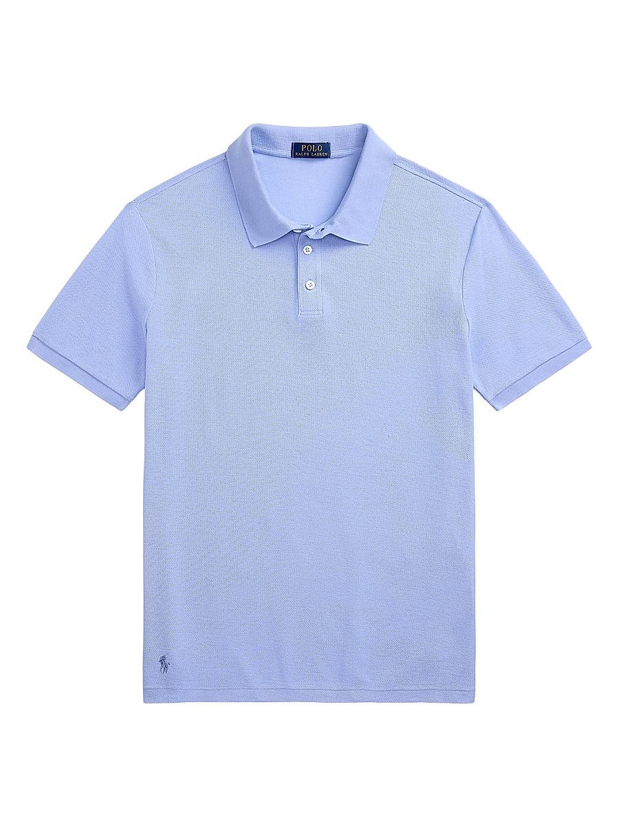 Mens Honeycomb-Mesh Short-Sleeve Polo Shirt Product Image