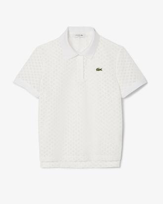 Lace Polo Shirt Product Image